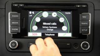 Satnav Systems Tutorials How to pair a telephone with the bluetooth on RNS 315 [upl. by Emmery]