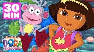 Dora amp Boots Dance Scenes Songs amp Games 💃 30 Minutes  Dora the Explorer [upl. by Enimsay]