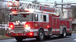 Wyomissing Fire Department Ladder 79 Responding 122721 [upl. by Alveta]