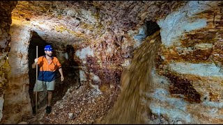 Opal Miner Hits Underground Cascade Of Dirt Filled With Thousands Of Dollars Worth Of Gems [upl. by Placido]