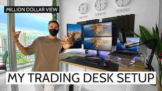 MY TRADING DESK SETUP Million Dollar View [upl. by Adiana]