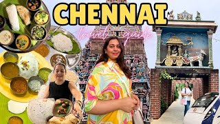 CHENNAI vlog  BEST Chennai Food Chettinad Thali Tourist Places Biggest Mall Heritage Taj Hotel [upl. by Puklich691]