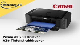 Canon Pixma iP8750 Drucker A3 Tintenstrahldrucker [upl. by Alahs]