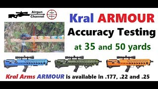 Kral ARMOUR Review Accuracy Testing Bullpup PCP Air Rifle [upl. by Garrek]