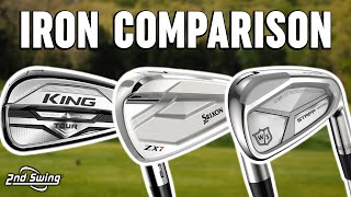 Golf Irons Comparison  Cobra KING Tour vs Srixon ZX7 vs Wilson Staff Model CB [upl. by Shirley]