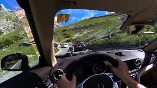 Stilfser Joch  Stelvio driven with MB SL 400 [upl. by Dajma]