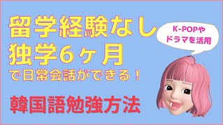 【韓国語勉強法】韓国ドラマ・KPOP好き必見！ゼロから始める独学勉強方法 [upl. by Ofori]