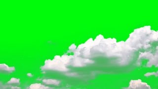 White Clouds on Green Screen [upl. by Naes]