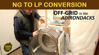 Hotpoint Dryer Natural Gas to Liquid Propane Conversion amp Installation [upl. by Gorlicki]