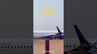 Kanpur airport🛬 landing aeroplane [upl. by Anayhd]