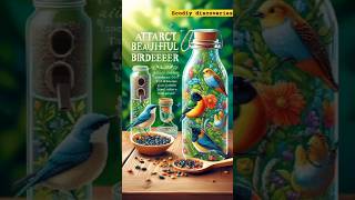 DIY Glass Bottle Bird Feeder EcoFriendly Garden Craftquotecofriendly [upl. by Oralee656]