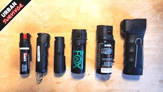 Testing the 6 Best Pepper Sprays for Everyday Carry  Self Defense 🔥 Sabre Red vs POM vs Fox Labs [upl. by Ludba74]