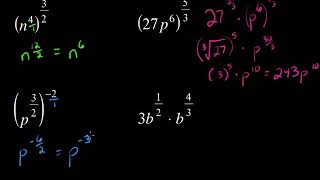 Simplifying Expressions with Rational Exponents [upl. by Roshan642]