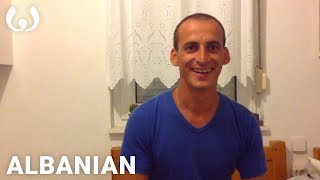 WIKITONGUES Pavlin speaking Albanian [upl. by Yelsnya]