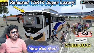 How to Download Released New TSRTC Super Luxury Bus Mod in Bus Simulator Indonesia Android in Telugu [upl. by Derrek345]