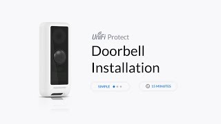 How to Install Ubiquiti UVC G4 Doorbell [upl. by Kere]