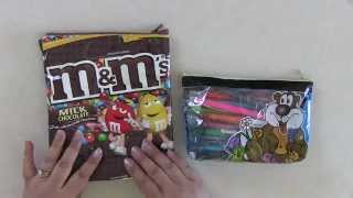 No Sew Candy Bag Pencil Pouch Tutorial [upl. by Arodasi502]