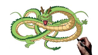 How To Draw Shenron  Step By Step  Dragon Ball [upl. by Nosral]