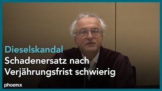 BGH Urteil zum Dieselskandal Schadenersatz bei späten Klagen schwierig [upl. by Illek]