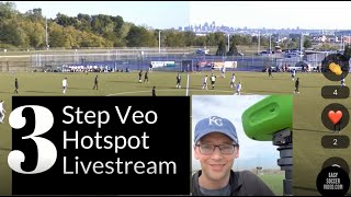 Veo Camera Hotspot Livestream Tutorial  5G Hack [upl. by Aoniak563]