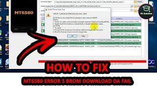 How To Solve SP Flash Tools MT6580 ERROR SBROMDOWNLOADDAFAIL 2004 [upl. by Novit598]