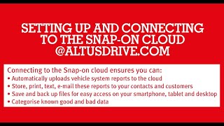 HOW TO CONNECT TO THE SNAPON CLOUD  SNAPON [upl. by Legim]