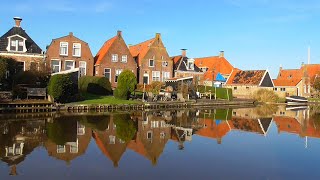 NETHERLANDS picturesque town of Hindeloopen original sound plus music [upl. by Ahsrav870]