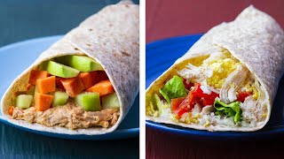 10 Healthy Wrap Recipes For Weight loss [upl. by Eidde895]