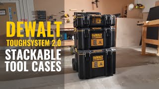 Dewalt ToughSystem 20 Stackable Tool Storage Cases [upl. by Aronow]