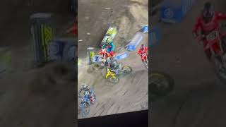 Ken Roczen Tampa Supercross Main Event Crash 2025 [upl. by Albric]