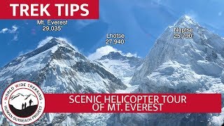 Helicopter Tour of Mt Everest  Stunning Views of Himalayas in Nepal  Trek Tips [upl. by Arlena]