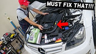 WHY ENGINE NOISE RATTLE ON COLD START MERCEDES W203 W204 W205 C180 C200 C220 C230 C250 C280 C300 [upl. by Yajet]