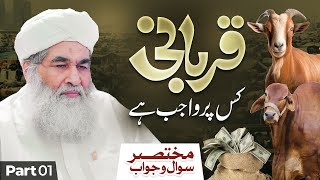 Qurbani Kis Par Wajib Hai  Qurbani Se Mutalliq Sawal o Jawab Part01  Bakra Eid Special 2024 [upl. by Antonietta]