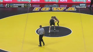 Big Ten Rewind 2013 Wrestling  141 LBs  Penn States Zain Retherford vs Iowas Josh Dziewa [upl. by Ioves]