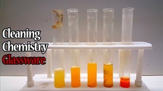 Cleaning Dirty Chemistry Glassware [upl. by Emmeram]