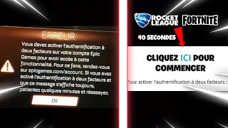 COMMENT ACTIVER LA2F SUR ROCKET LEAGUE POUR ÉCHANGER authentification à deux facteurs ps4 pc xbox [upl. by Ahsemik]