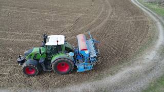 Lemken Saphir 7 mit Fendt 718 Hafer säen [upl. by Tamra]