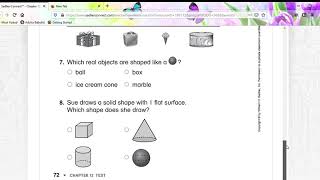 Sadlier Connect™ First Grade Math Chapter 13 Test [upl. by Atsirt714]