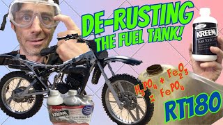 REMOVE RUST FROM RT180 FUEL TANK And How NOT To [upl. by Iturk]