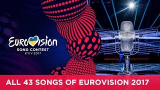 RECAP All the songs of the 2017 Eurovision Song Contest [upl. by Anum]