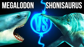 Megalodon vs Dinosaurus Laut Terbesar dalam Pertarungan Paling Brutal [upl. by Osy]