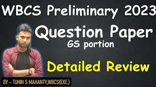 WBCS preliminary 2023 Question Paper Review by Tuhin Sir wbcspreliminary [upl. by Rodablas]