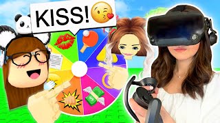 A WHEEL Chooses My DARES Roblox VR Hands [upl. by Hastie749]