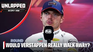 Is Max Verstappen serious with hints at quitting Formula 1  ESPN F1 [upl. by Esiuqcaj]