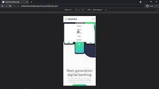 EasyBank landing page using HTMLCSS and JS 🔥🔥 [upl. by Aicila118]