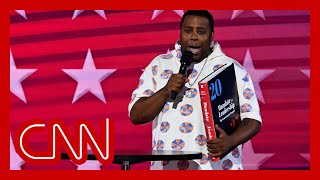 Kenan Thompson tells friends about Project 2025 in DNC skit [upl. by Dihsar186]