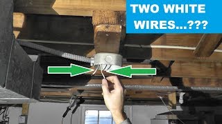 How To Find Hot Black Wire When You Have Two White Wires [upl. by Butler]