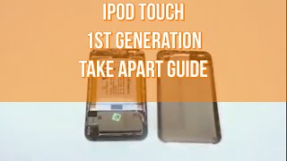 iPod Touch 1st Generation Repair Take Apart Video [upl. by Lorollas]