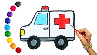 COMO DESENHAR UMA AMBULÂNCIA  HOW TO DRAW AN AMBULANCE  BAGAIMANA MENGGAMBAR AMBULANCE 🚑 [upl. by Nosreve187]