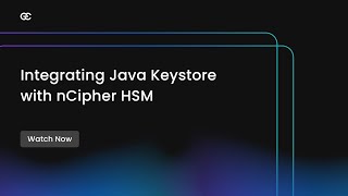 Integrating Java Keystore with nCipher HSM  Java Keystore  Part 3 [upl. by Arodoet]